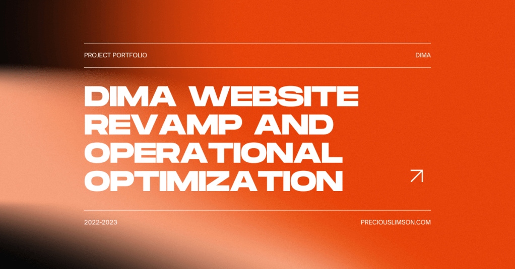 Dima Website Revamp and Operational&nbsp;Optimization